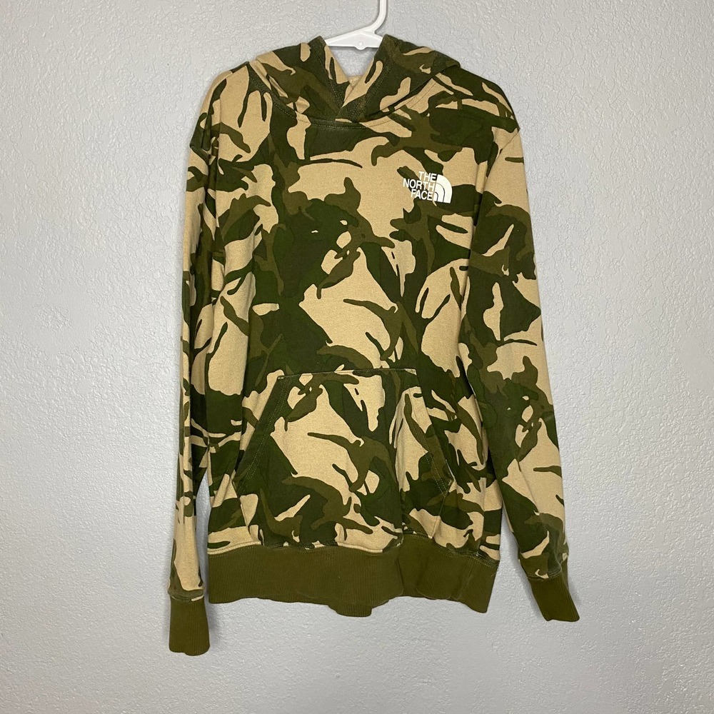 The north face boys camo hoodie Size Medium